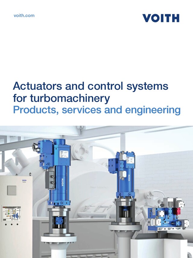 Aktoren und Regelsysteme für Voith Turbomaschinen