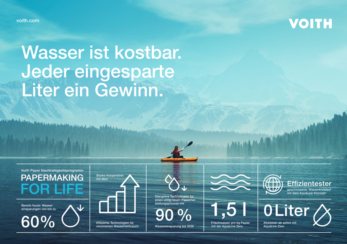 Die effektive Nutzung von Wasser ist ein wesentlicher Hebel für eine nachhaltigere Papierherstellung. Gemeinsam mit seinem Tochterunternehmen Meri arbeitet Voith an innovativen Lösungen für Papierhersteller weltweit.