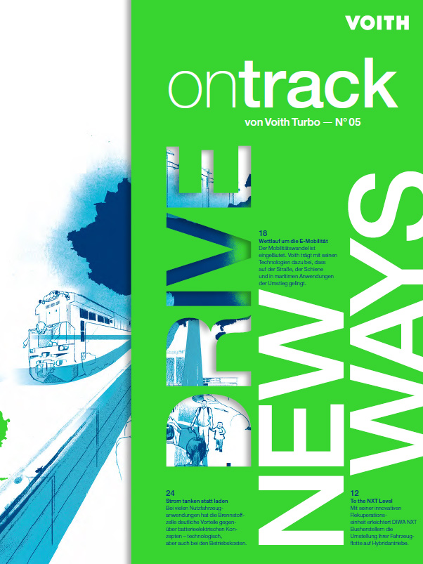 ontrack, Kundenmagazin von Voith Turbo