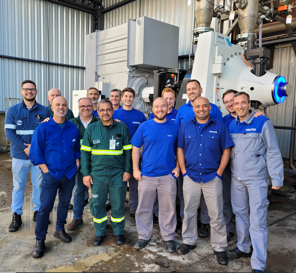 Commissioning of the Voith InfibraFiner at Klabin in Brazil. Commissioning of the Voith InfibraFiner at Klabin in Brazil.