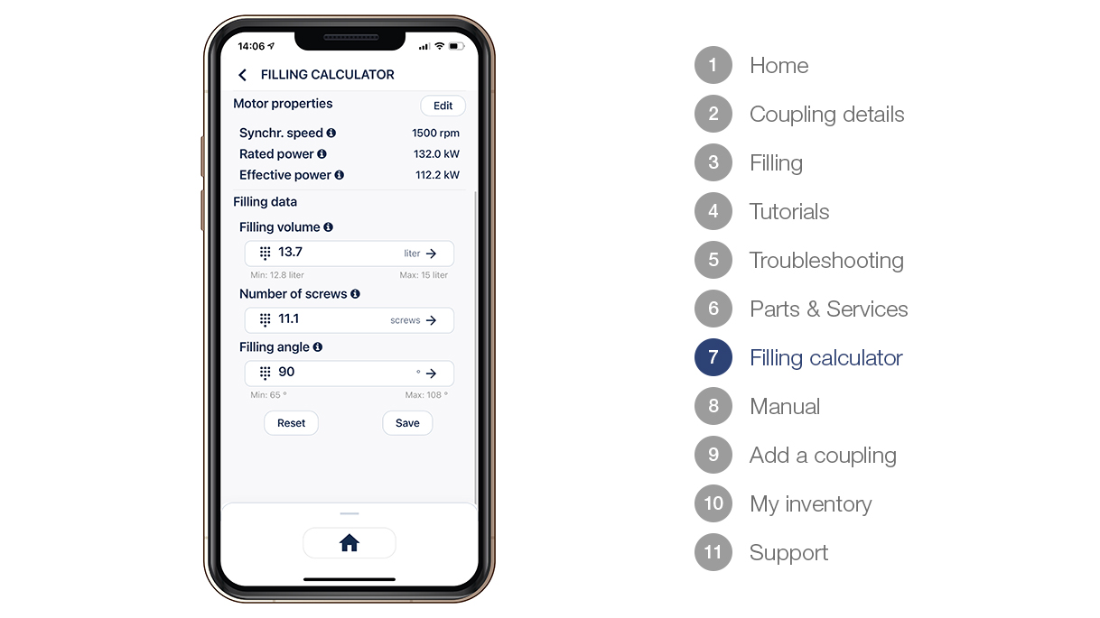 Deploying a coupling elsewhere? Here you can access the new filling info ...