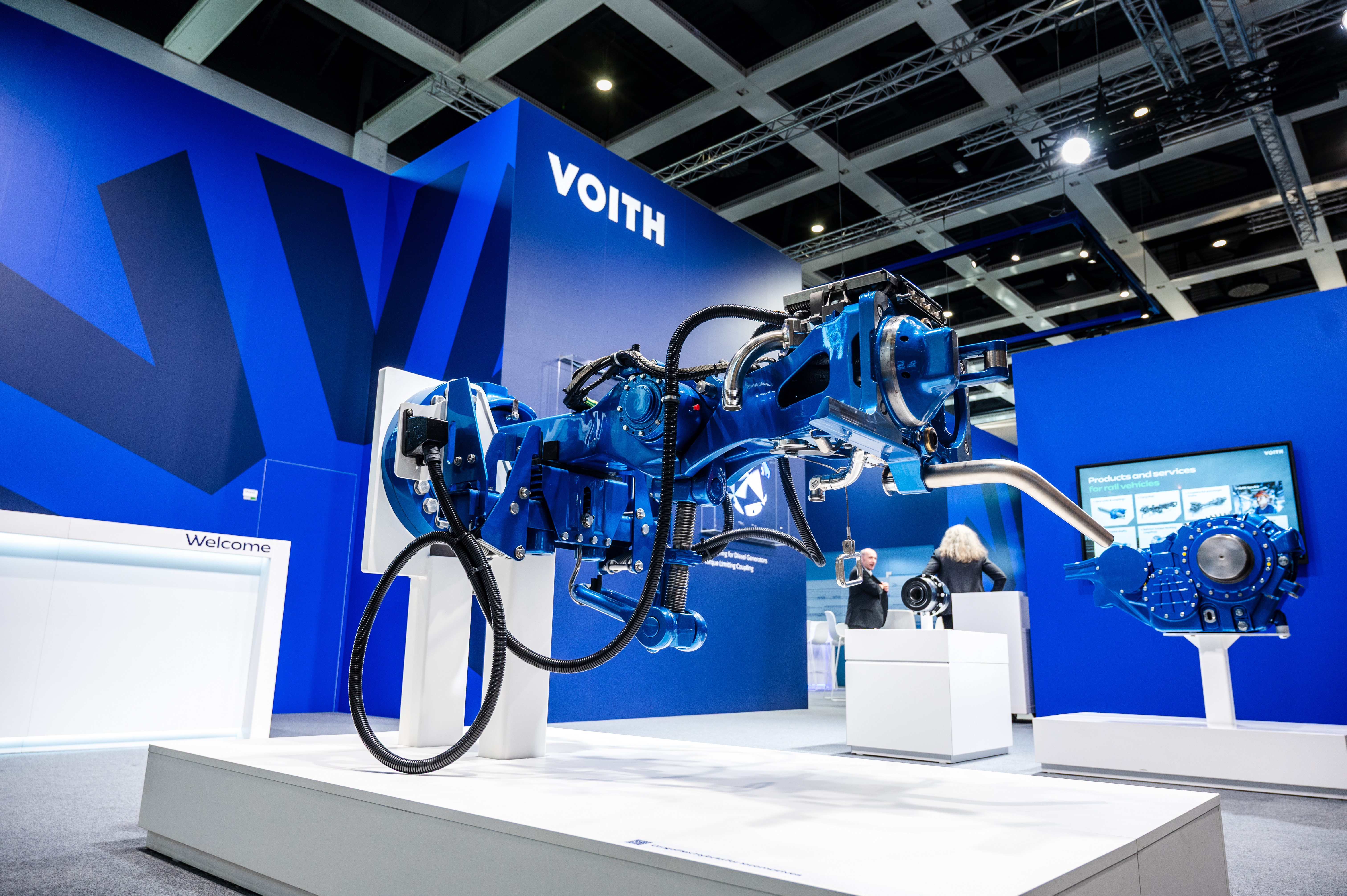 Exhibit: CargoFlex digital automatic coupler from Voith.