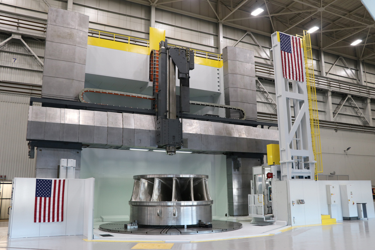 In 2019, Voith Hydro installed a 200-ton capacity Vertical Turning Lathe (VTL) at their NA headquarters in York, Pa. In 2019, Voith Hydro installed a 200-ton capacity Vertical Turning Lathe (VTL) at their NA headquarters in York, Pa.