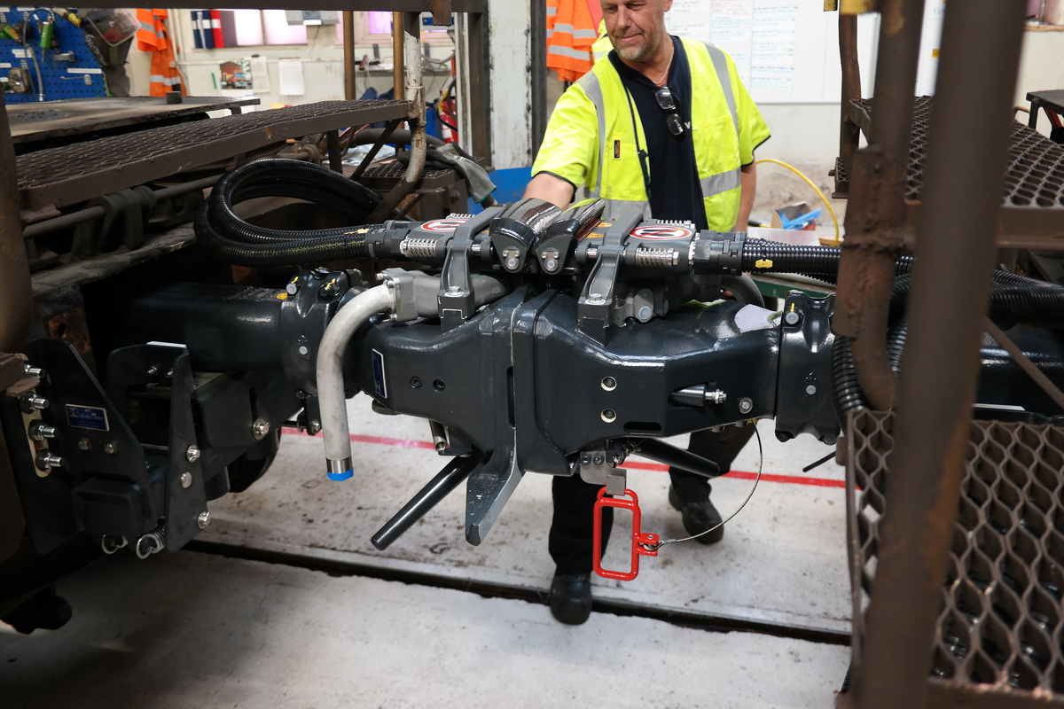 The successful installation of the four couplers at Green Cargo in Eskilstuna, Sweden, was carried out September 8-10, 2020. The successful installation of the four couplers at Green Cargo in Eskilstuna, Sweden, was carried out September 8-10, 2020.