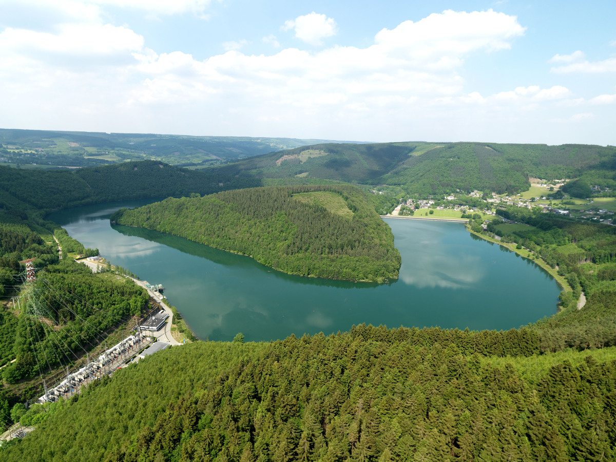 Aerial view of Coo-Trois-Ponts hydropower complex owned by ENGIE Electrabel Aerial view of Coo-Trois-Ponts hydropower complex owned by ENGIE Electrabel