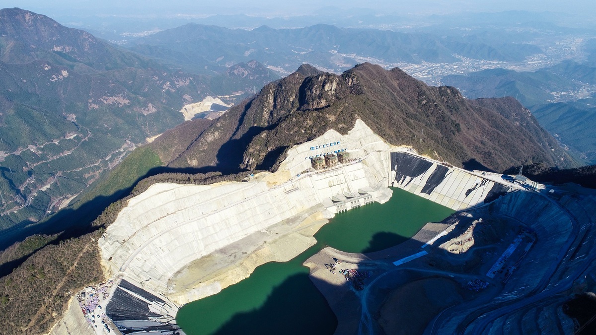 Birdview of Changlongshan Pumped Storage Plant Birdview of Changlongshan Pumped Storage Plant