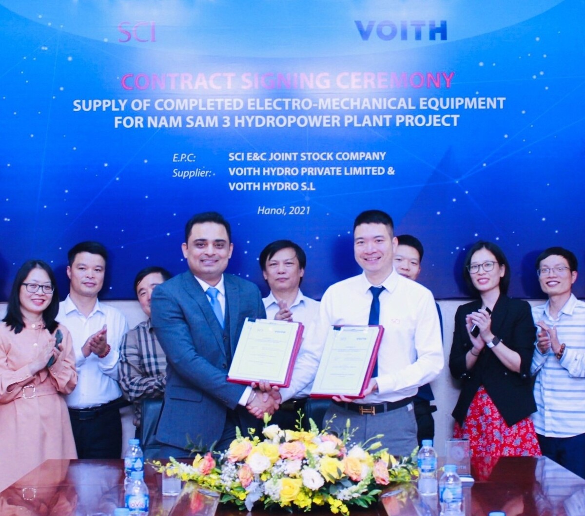 Contract signing ceremony of Nam Sam 3 hydropower plant Contract signing ceremony of Nam Sam 3 hydropower plant