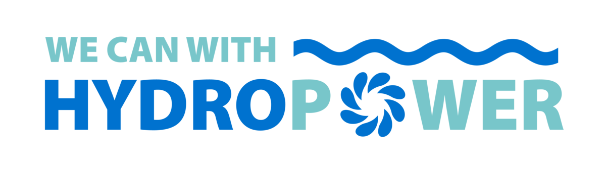 Campaign logo of the IHA-led international hydropower campaign “We can, with hydropower” Campaign logo of the IHA-led international hydropower campaign “We can, with hydropower”