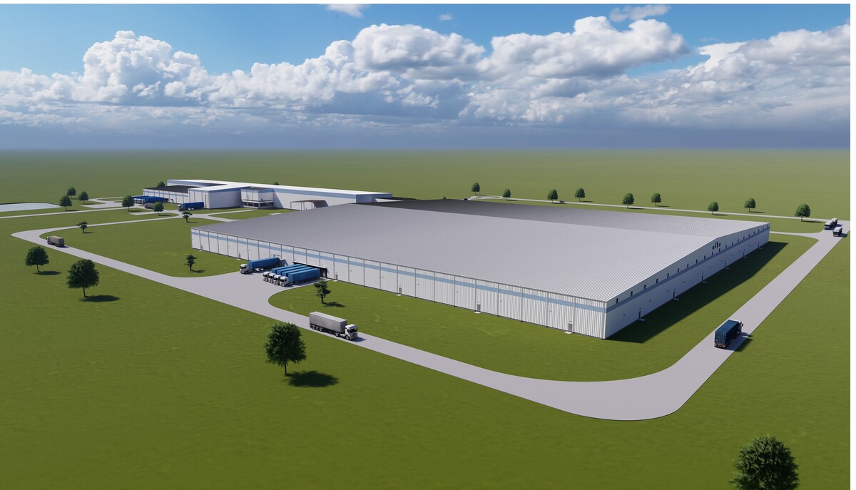 Conceptual design of the new plant. Image rights: Owens Corning. Conceptual design of the new plant. Image rights: Owens Corning.