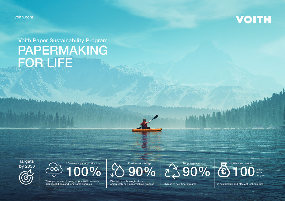 Voith Paper launches sustainability program "Papermaking for Life". Voith Paper launches sustainability program "Papermaking for Life".