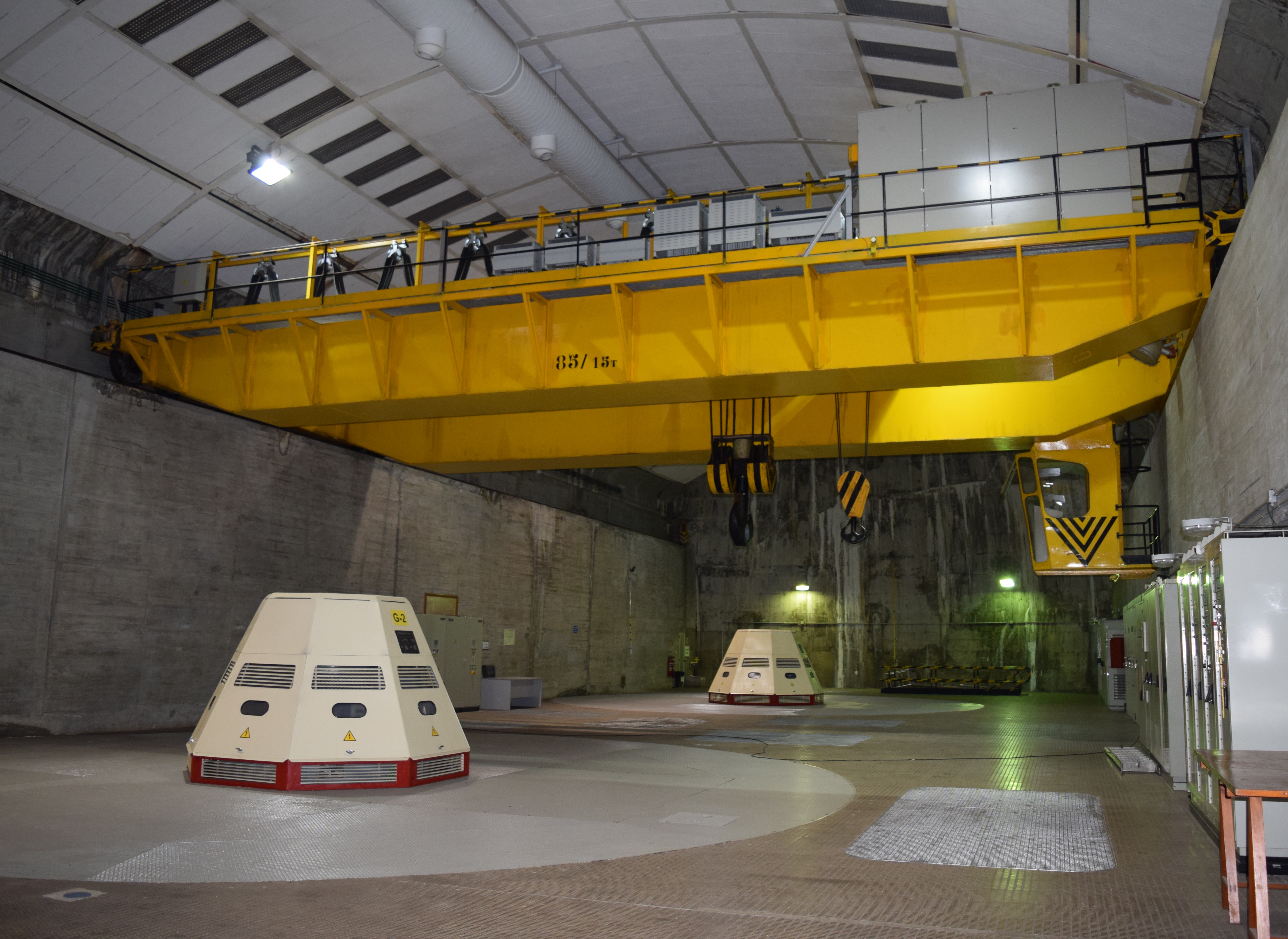 Powerhouse of the Torrejón hydropower plant