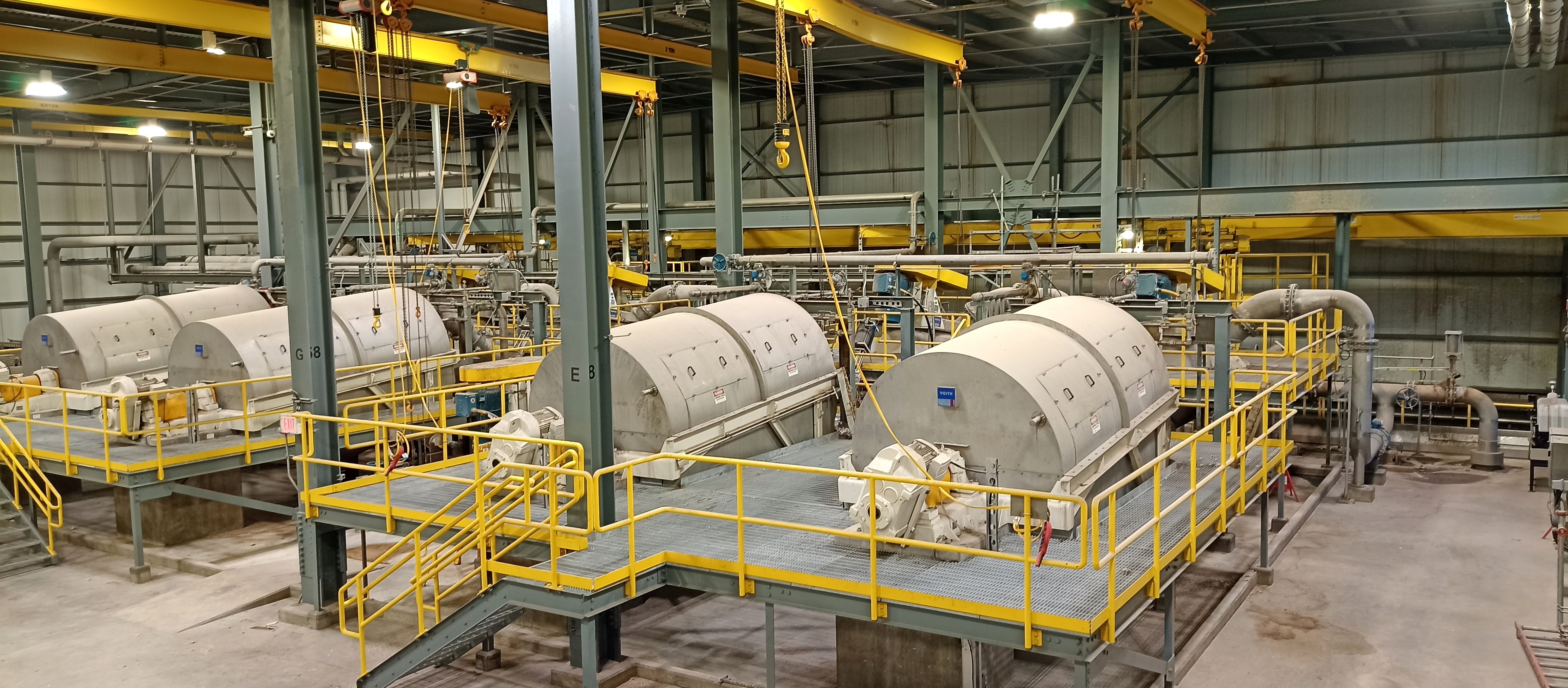 Detrashing system within the stock preparation