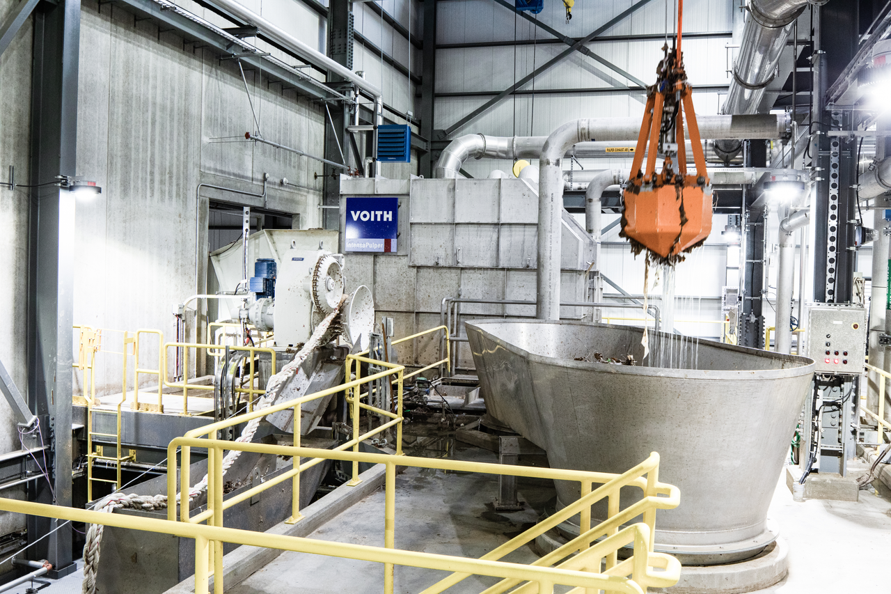 Pulper unit within the stock preparation